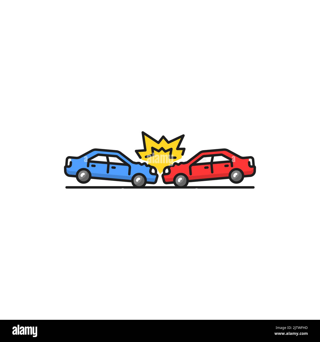 Two car crash cartoon hires stock photography and images Alamy
