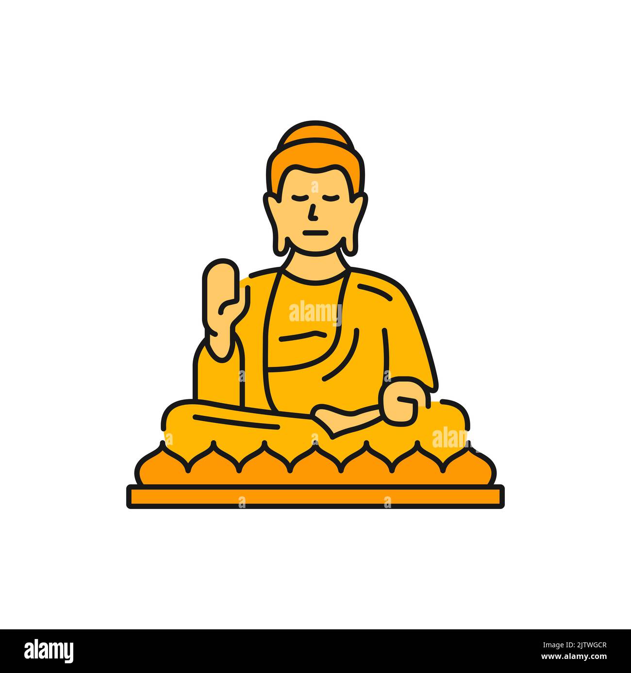 Buddah statue Stock Vector Images - Alamy