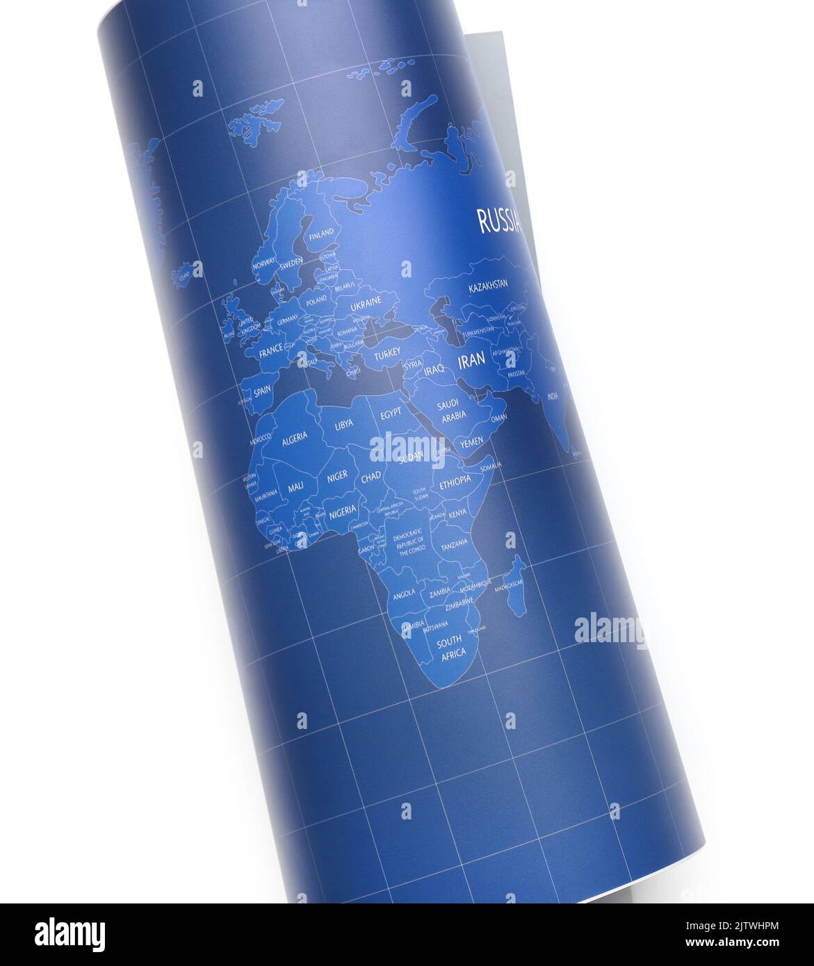 World map isolated on white background, closeup Stock Photo - Alamy