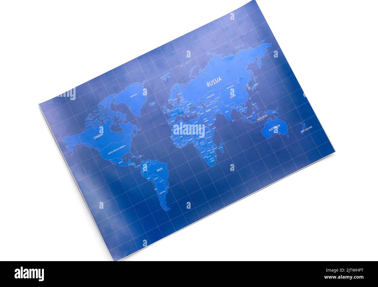 World map isolated on white background Stock Photo - Alamy