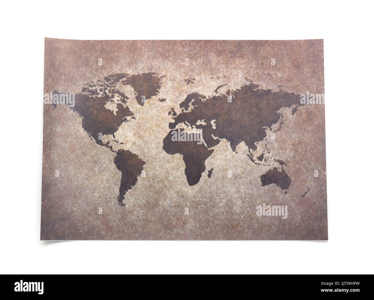 World map isolated on white background Stock Photo - Alamy