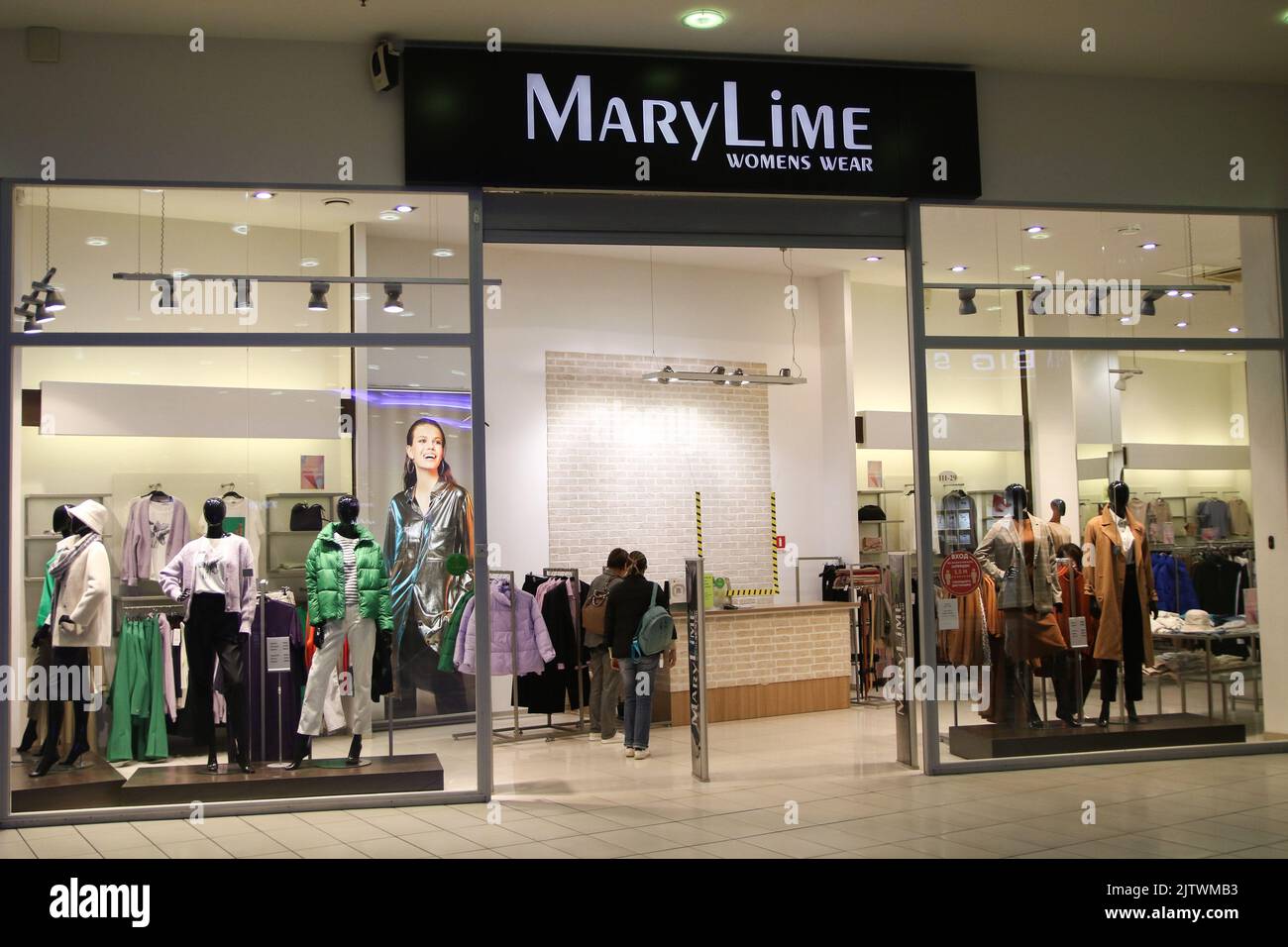 Visitors enter the Mary Lime store at the Grand Canyon shopping and