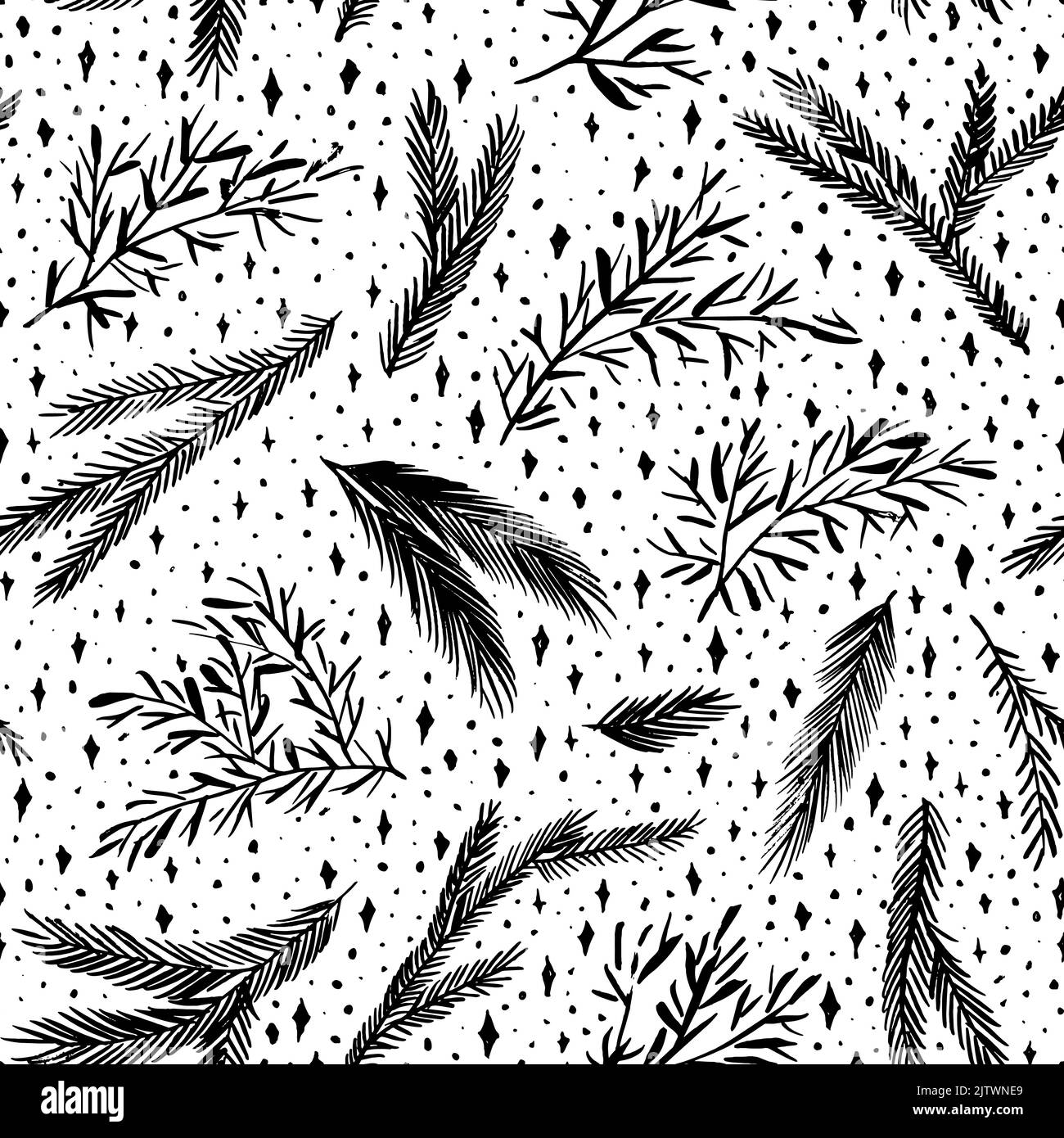 Holly branch snow Stock Vector Images Alamy