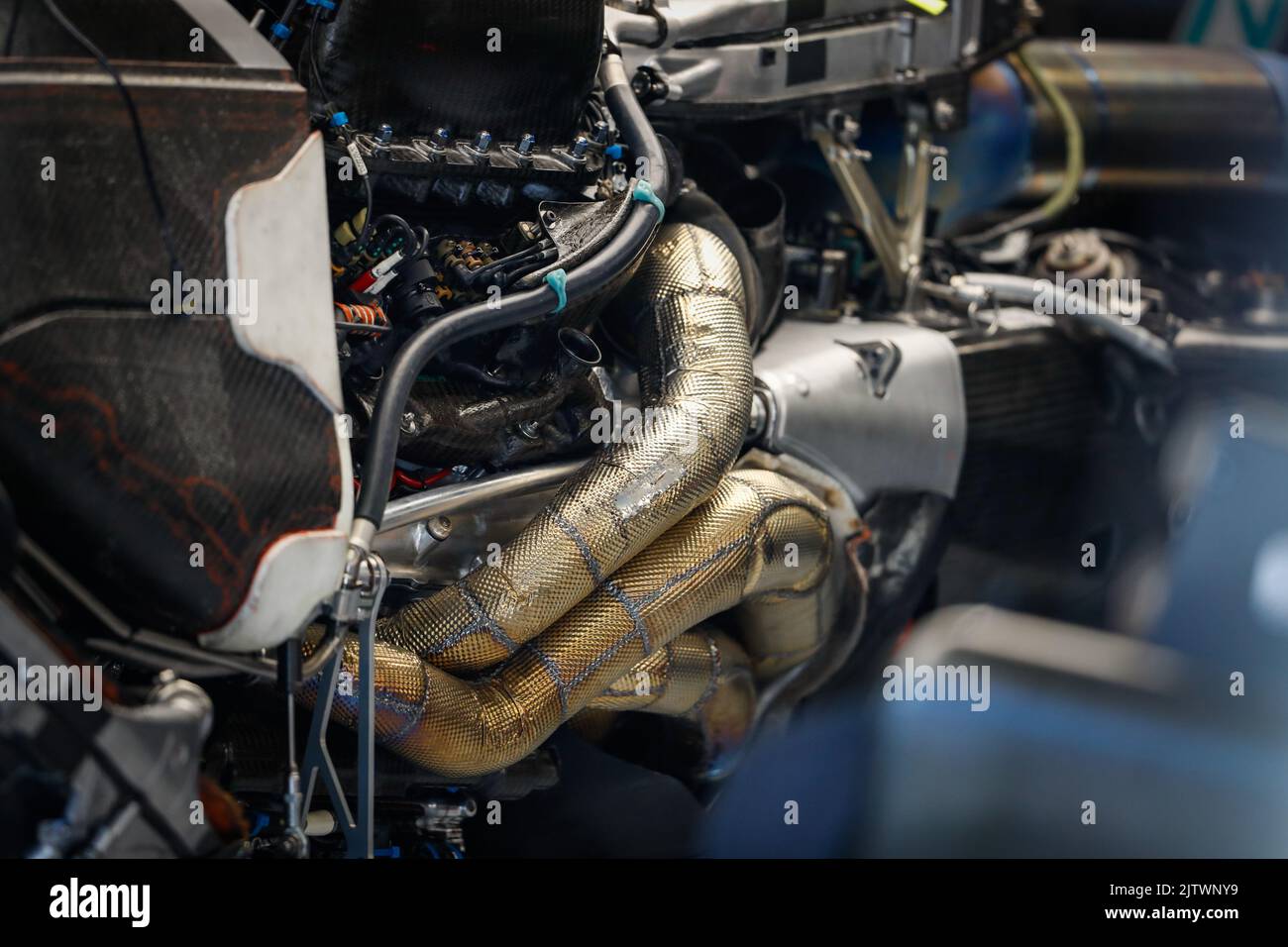 engine, moteur, Mercedes AMG F1 Team W13, mechanical detail during the