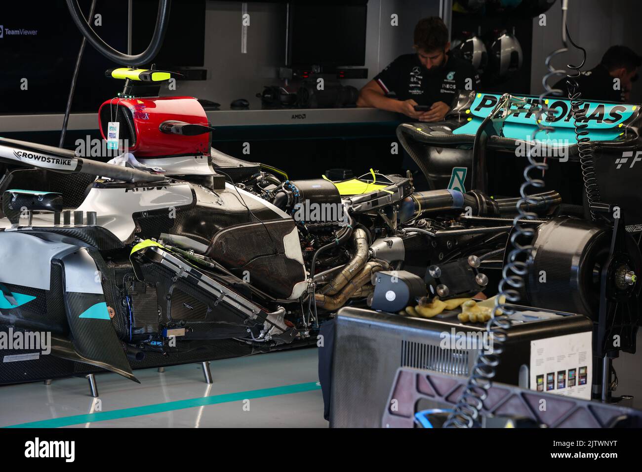engine, moteur, Mercedes AMG F1 Team W13, mechanical detail during the Formula 1 Heineken Dutch