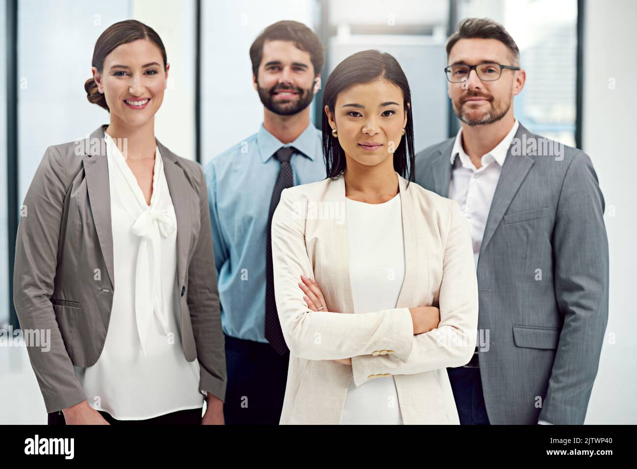 Let us help you take business to the next level. Portrait of a group of