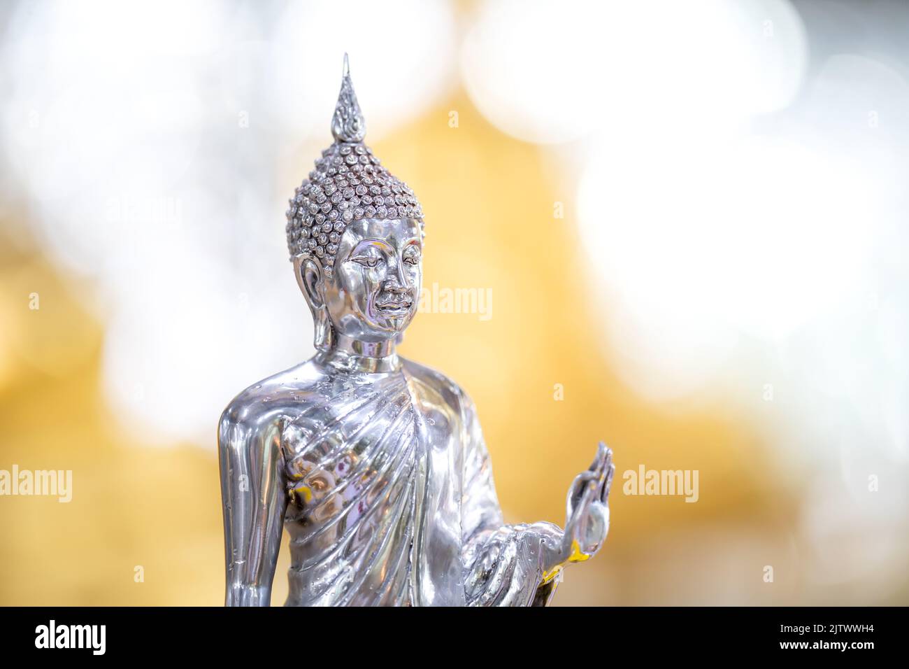 Buddha statue of pure gold at temple of gold buddha hi-res stock ...