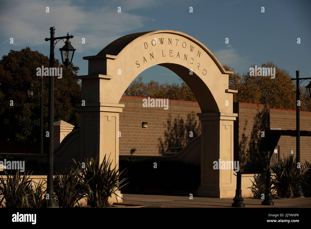 San Leandro, California, USA November 17, 2021 Late afternoon sun