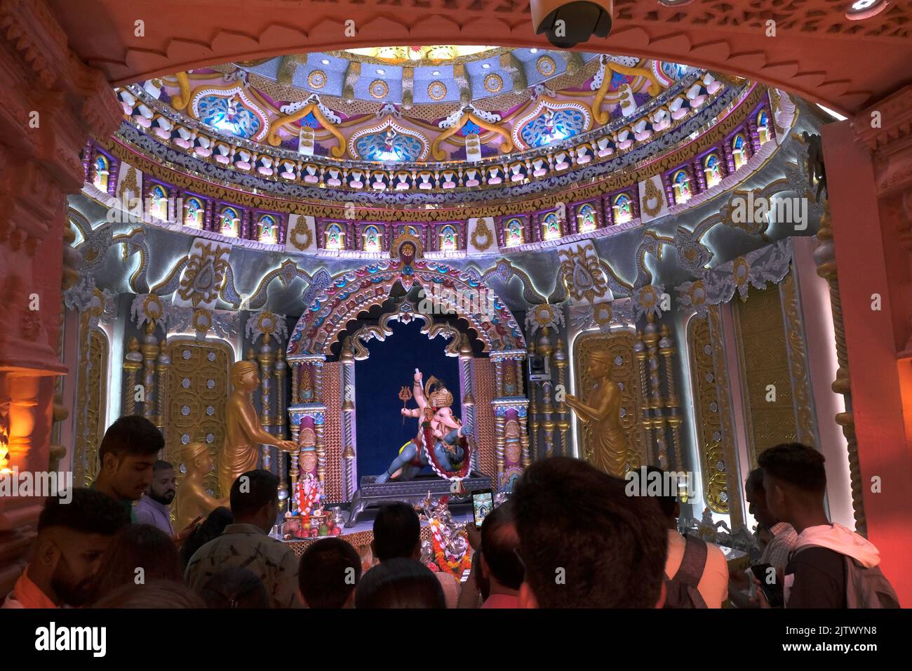 01 September 2022, Pune, Maharashtra, India, Beautiful idol of Lord ...