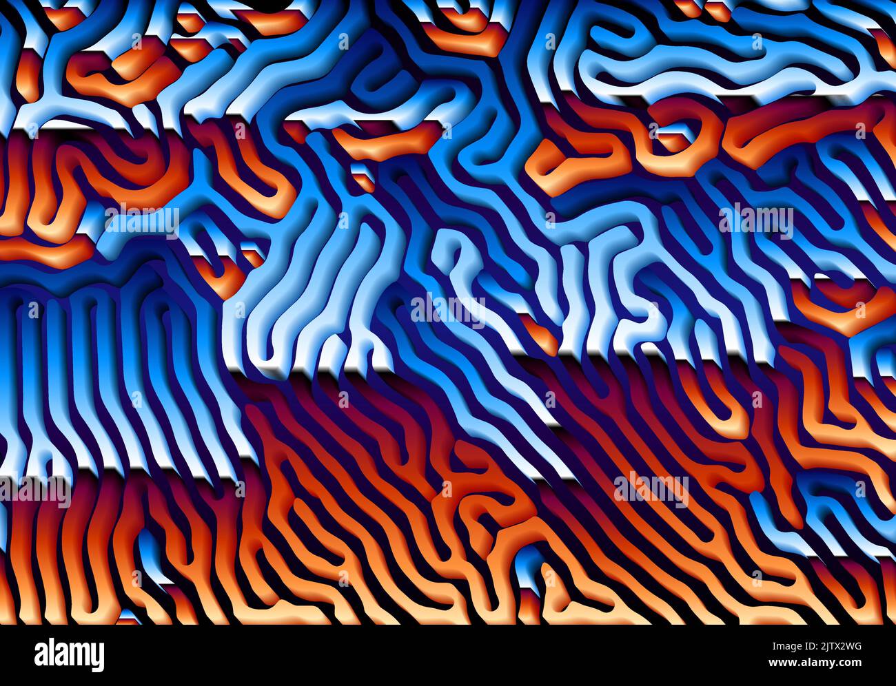 Abstract background with optical illusion generative pattern and ...