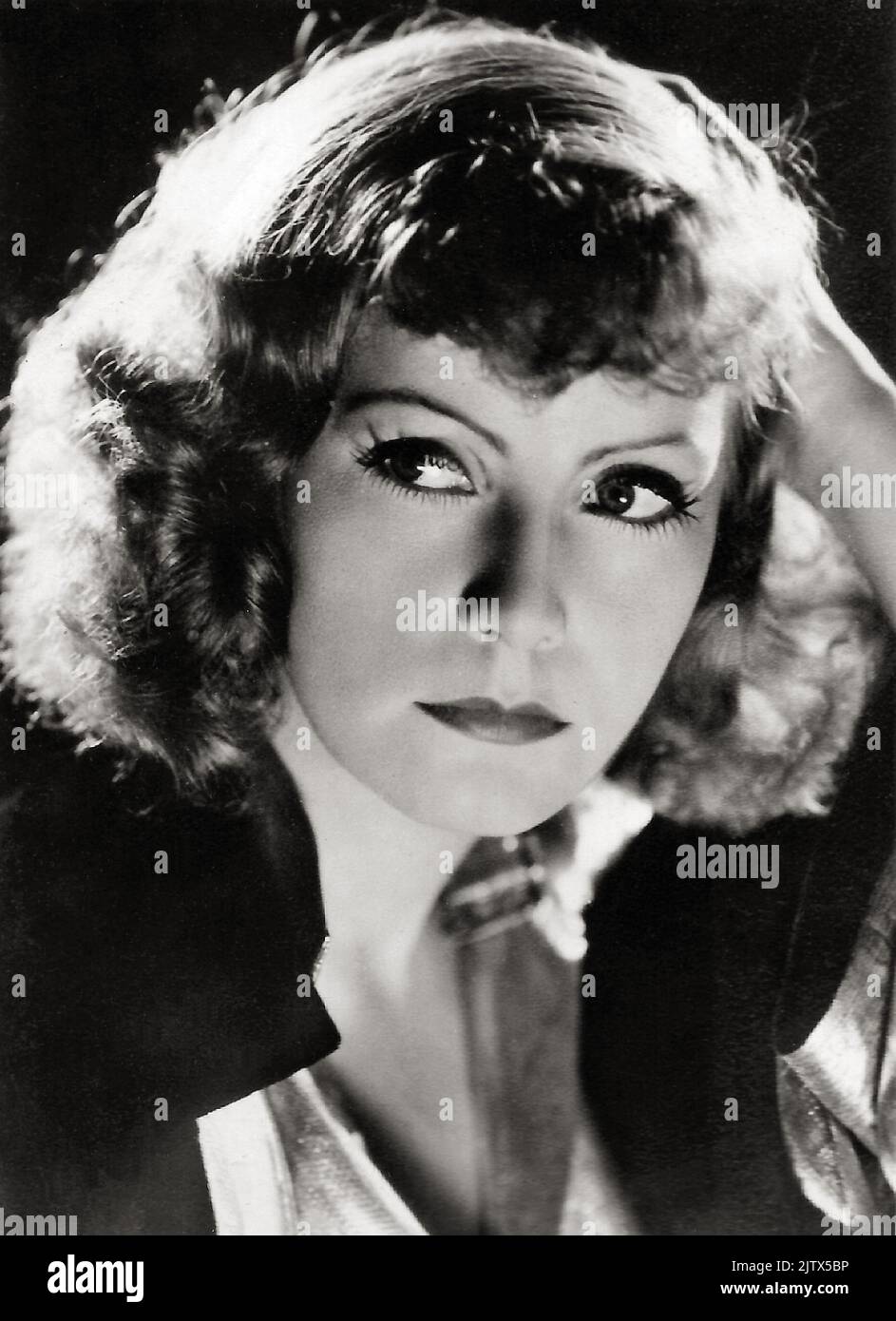 Greta Garbo in Susan Lennox, Her Fall and Rise (1931) French postcard by Europe, no. 1037. Photo by Clarence Sinclair Bull. Publicity photo. Stock Photo