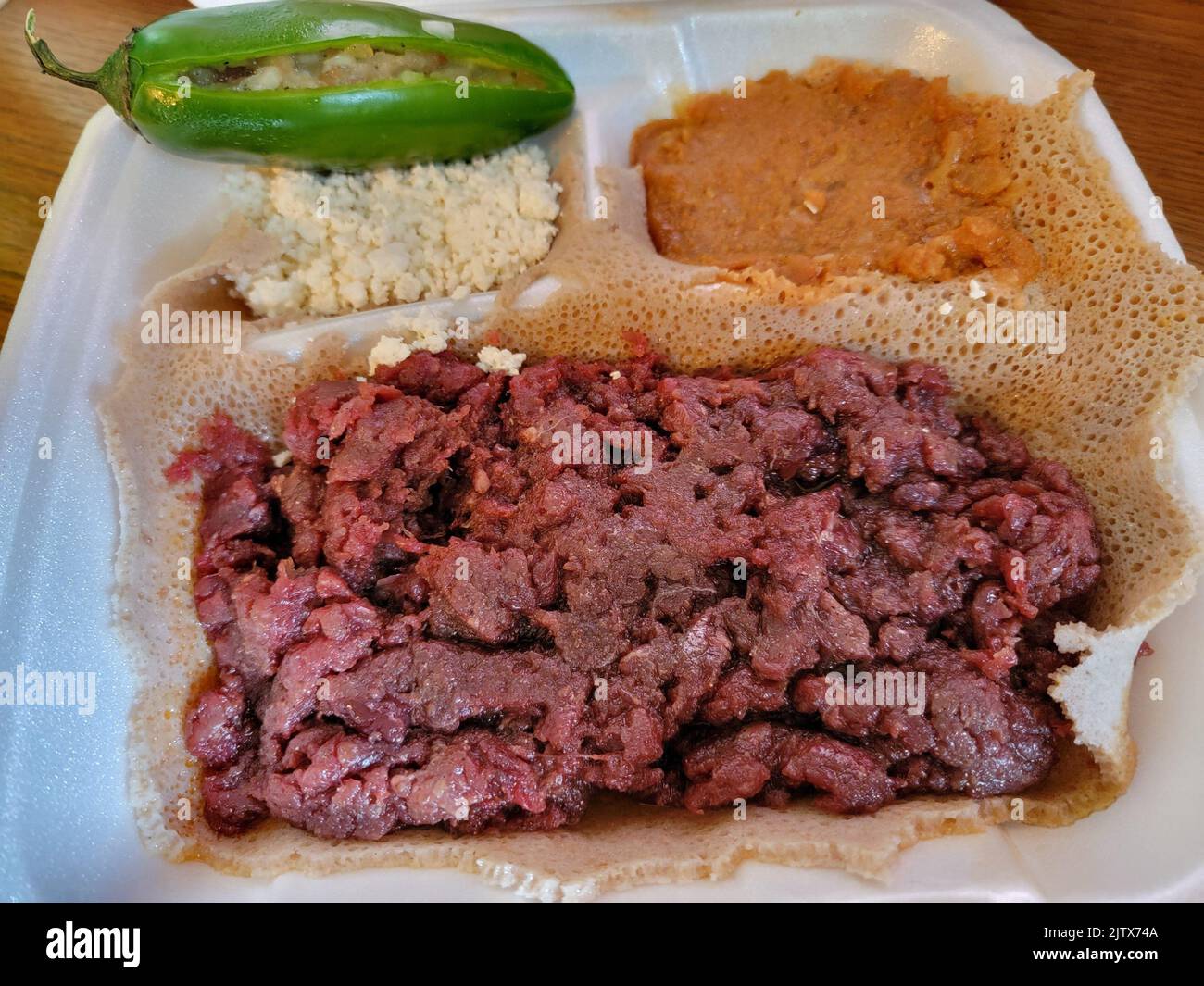 Ethiopian Food Raw Meat