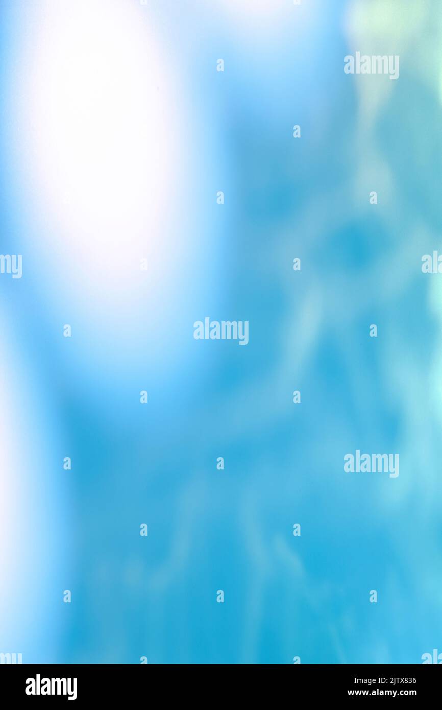 shadow and light caustic effect on blue wall Stock Photo Alamy