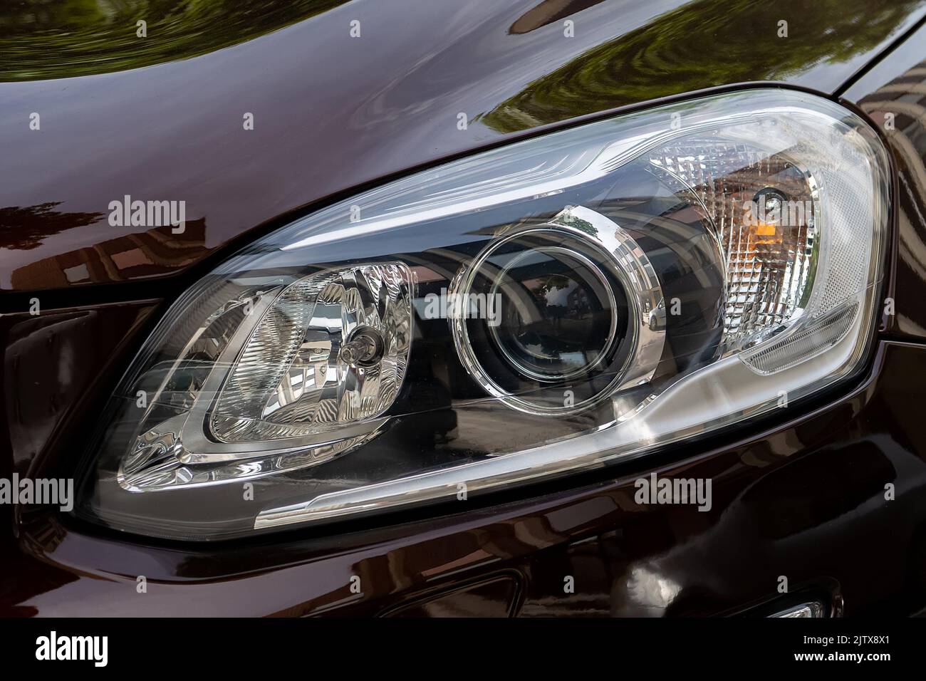 Car led headlight hi-res stock photography and images - Alamy