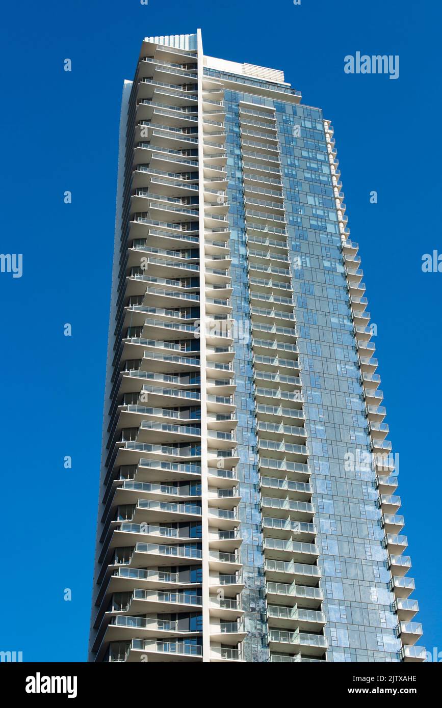 new tower in downtown Vancouver, BC, Canada. Stock Photo