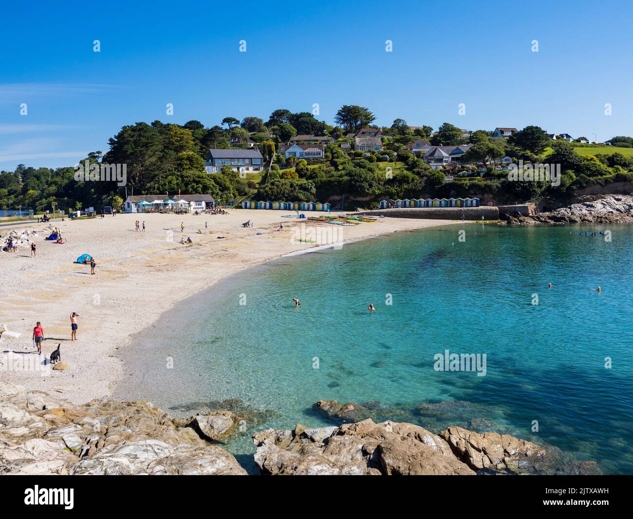 Swanpool Beach Falmouth Cornwall England UK GB Stock Photo Alamy