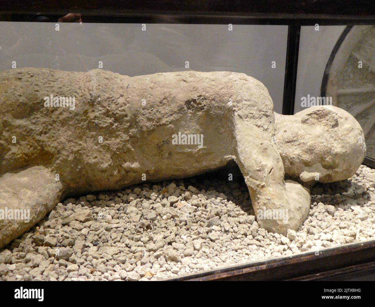 Pompeii (Italy). Archaeological remains of the volcanic eruption in the