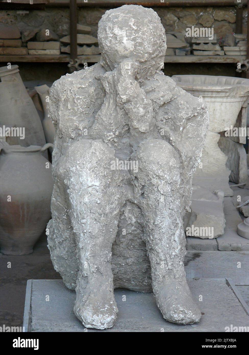 Pompeii (Italy). Archaeological remains of the volcanic eruption in the