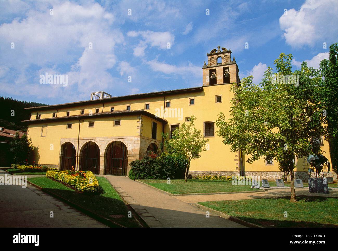 Santa Ana convent. Oñati, Guipuzcoa province, Basque Country, Spain. Stock Photo