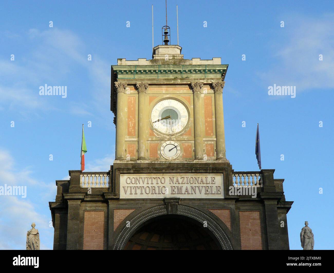 Architectural detail at the Caroline Forum in Piazza Dante in the ...