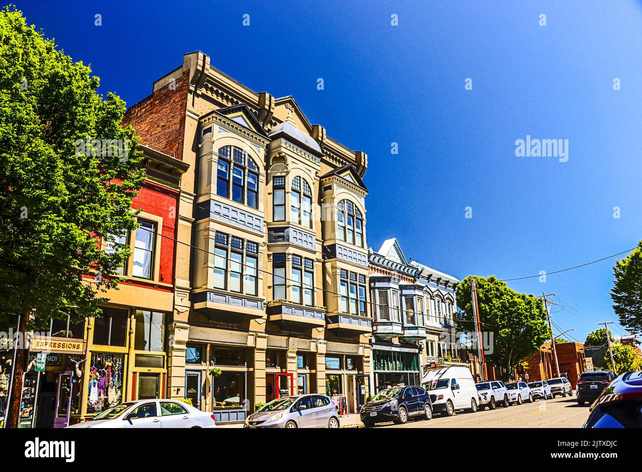 Water Street, downtown Port Townsend, Washington Stock Photo Alamy