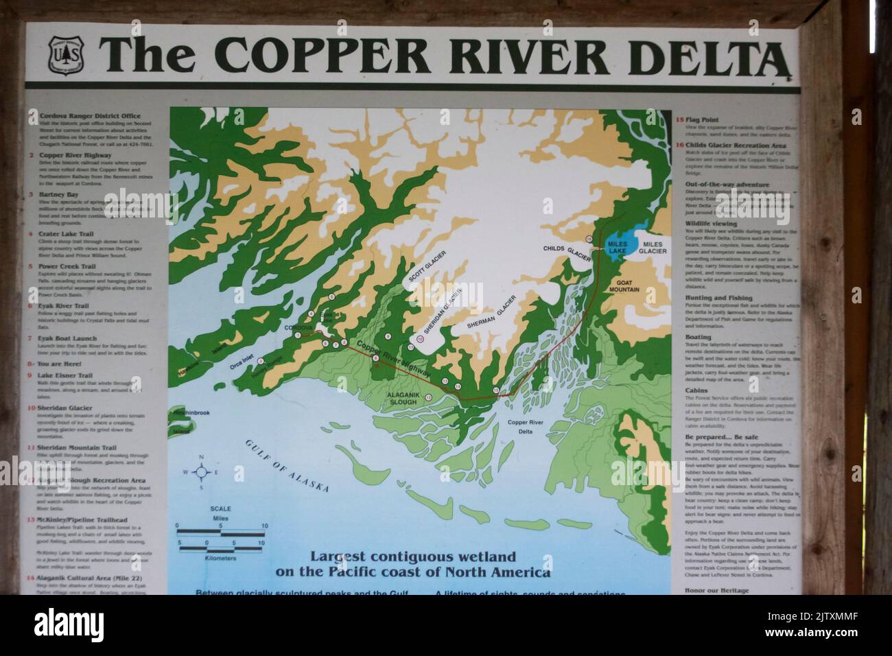 The Copper River Delta, Alaska Stock Photo