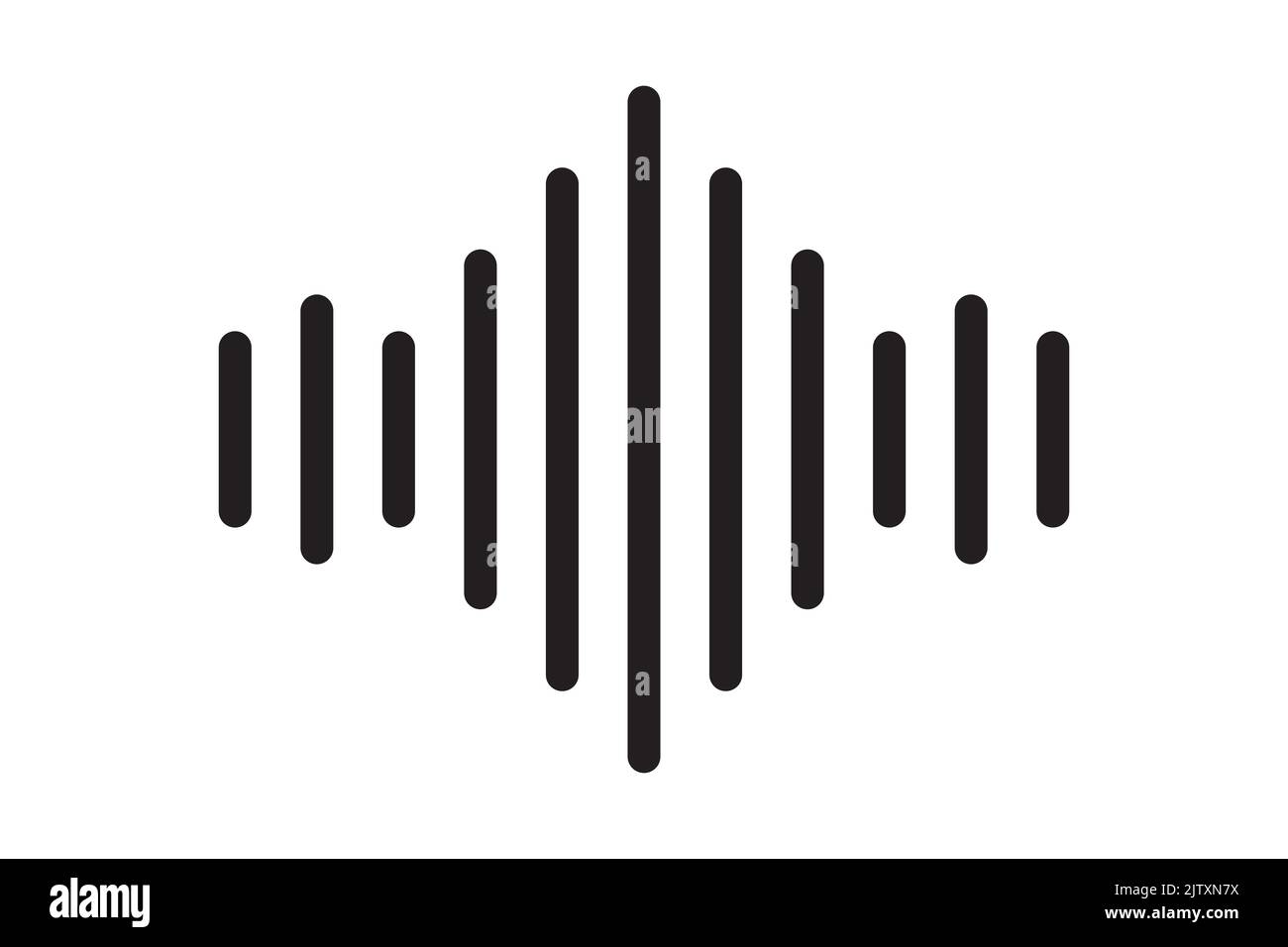 sound radio wave icon vector wifi sound signal connection for graphic design, logo, website, social media, mobile app, UI illustration Stock Vector