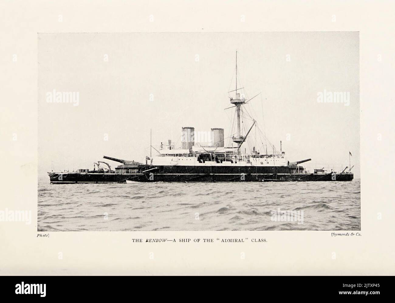 HMS benbow ship of the admiral class from the book ' The British battle fleet : its inception and growth throughout the centuries to the present day ' Volume 2 by Jane, Fred T., 1865-1916 Publication date 1915 Stock Photo