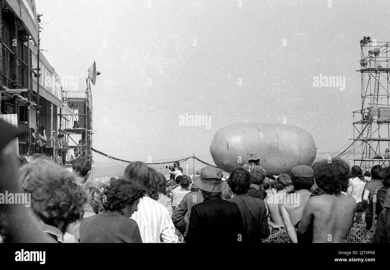 1970 Isle of Wight festival. Stock Photo