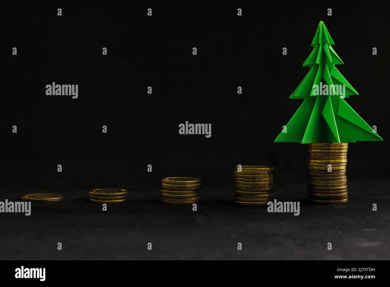 Christmas season high cost or price and inflation concept. Christmas
