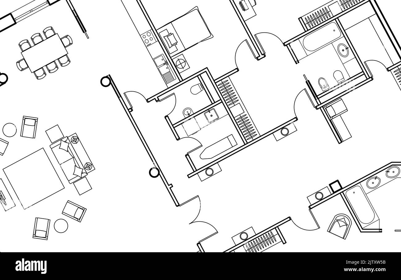 Detailed floor plan hi-res stock photography and images - Alamy