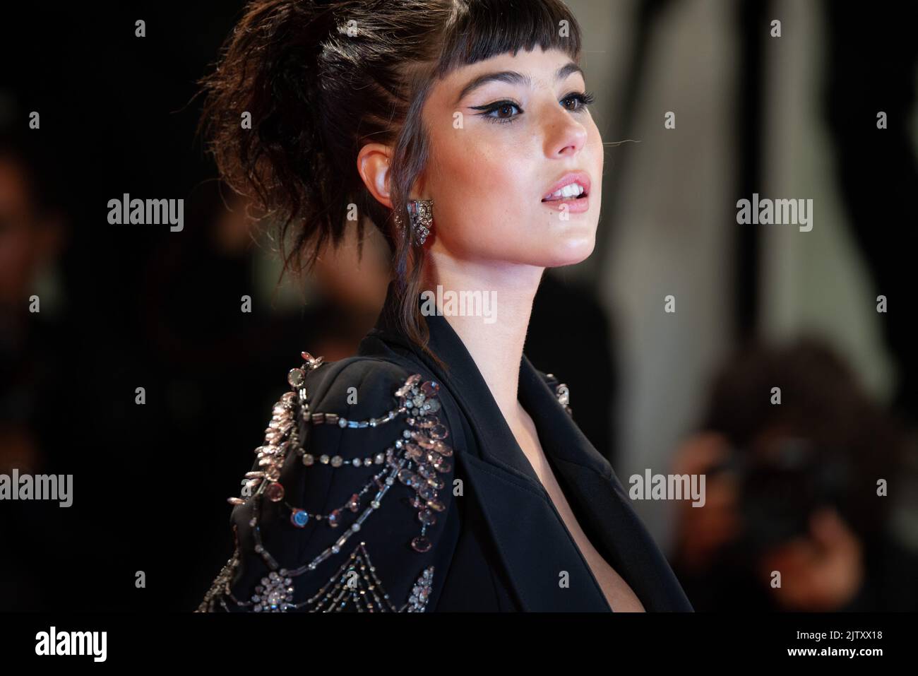 Giorgia Soleri attends the "Bardo" red carpet at the 79th Venice