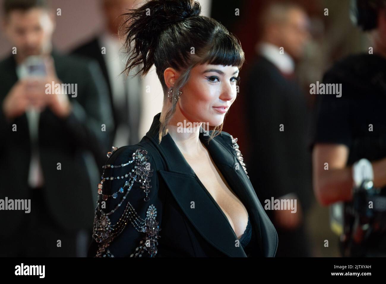 Giorgia Soleri attends the "Bardo" red carpet at the 79th Venice