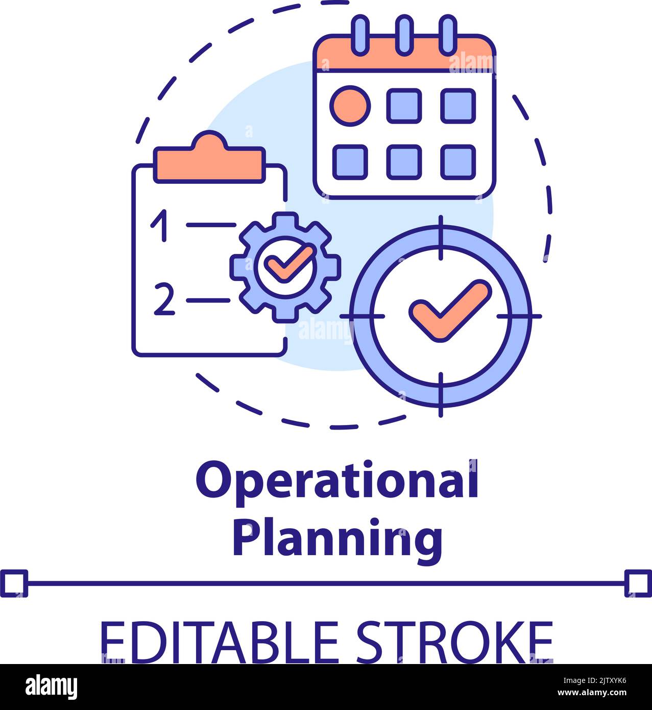 Operational planning concept icon Stock Vector Image & Art - Alamy