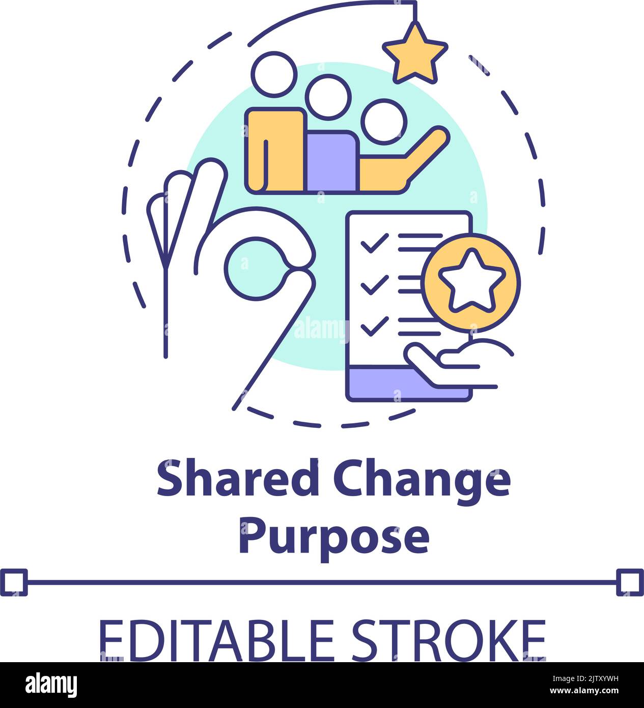 Shared change purpose concept icon Stock Vector Image & Art Alamy