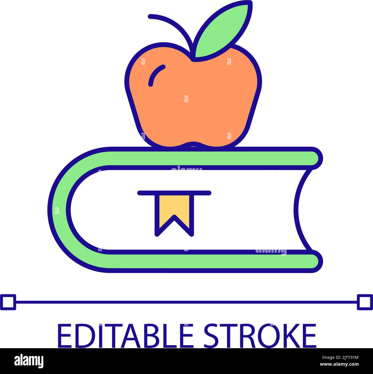 Eating healthy for academic success RGB color icon Stock Vector Image ...
