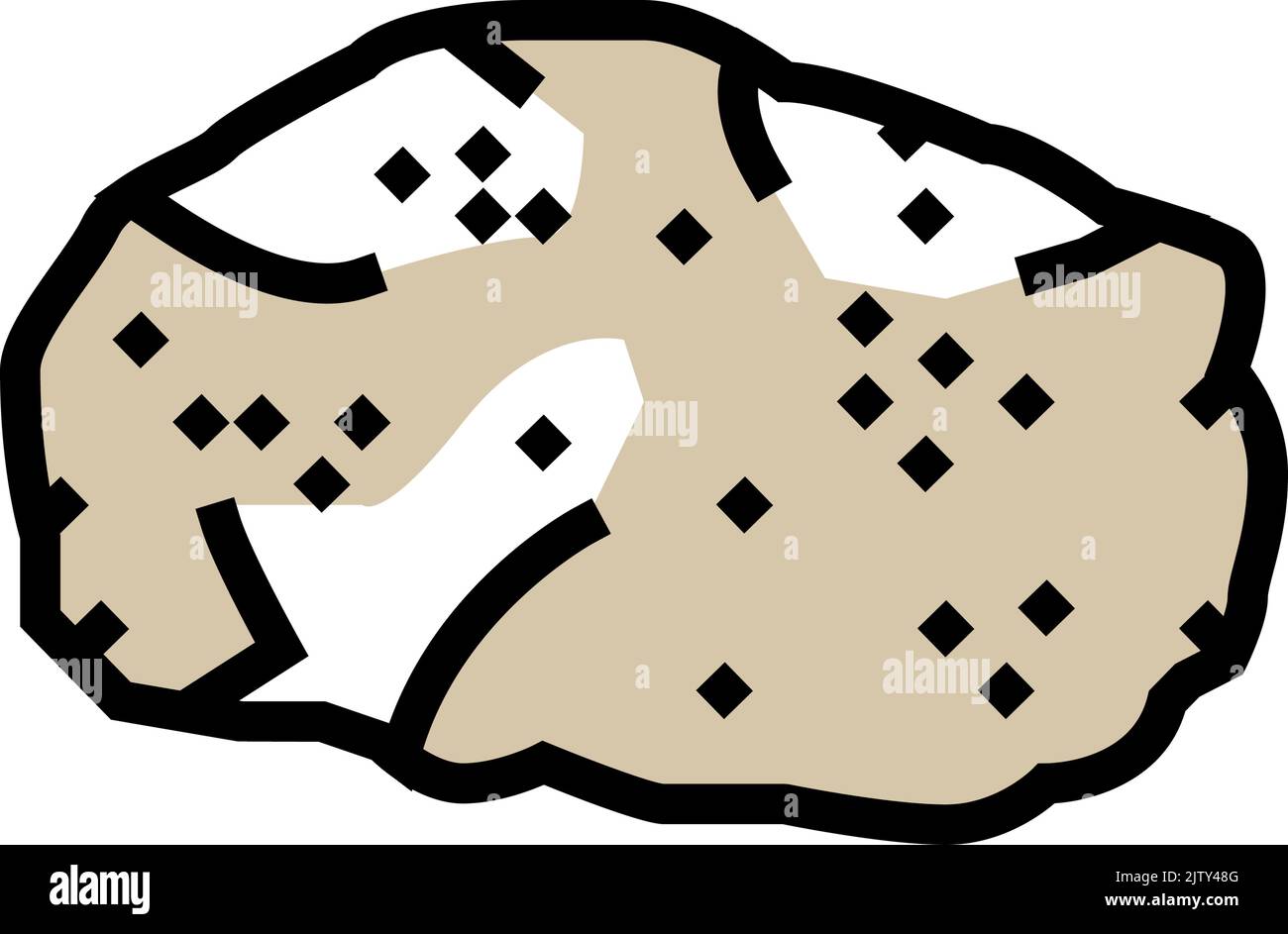 limestone stone rock color icon vector illustration Stock Vector Image