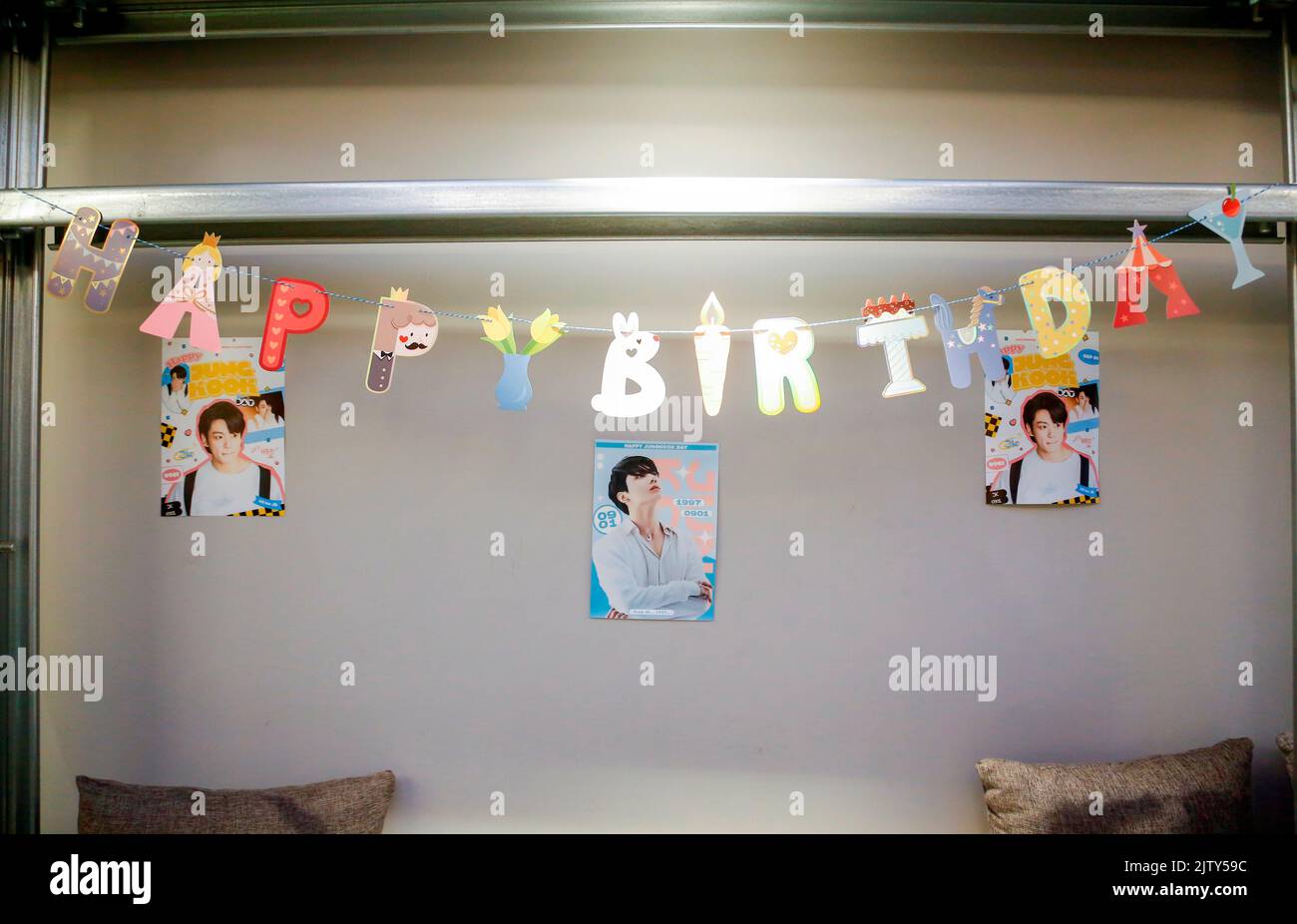 BTS Jungkook’s birthday, Aug 30, 2022 : A cafe decorated to celebrate