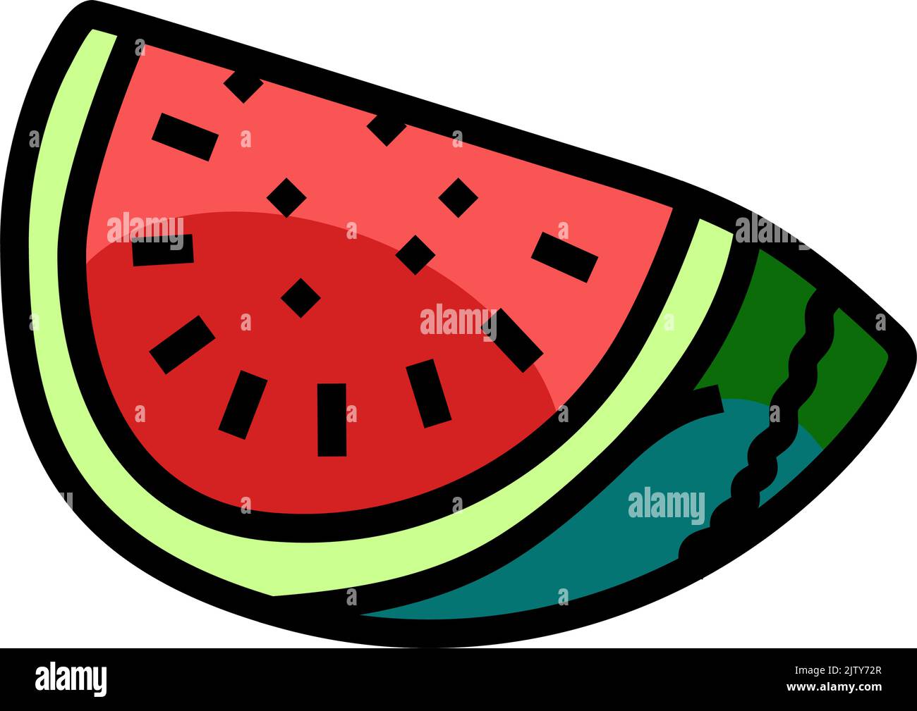 Pink line melon fruit icon Stock Vector Images - Alamy