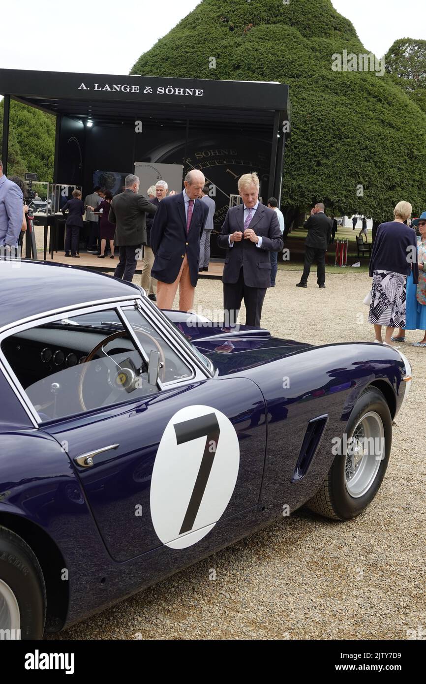 Hampton Court, Surrey, UK. 2nd Sep, 2022. HRH The Duke of Kent aided by