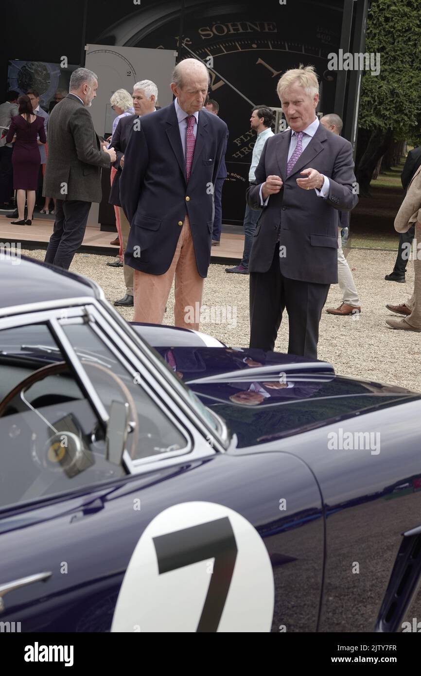 Hampton Court, Surrey, UK. 2nd Sep, 2022. HRH The Duke of Kent aided by