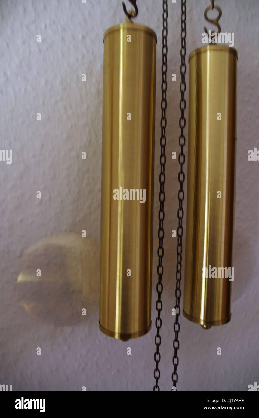 Parts from a Pendulum Clock Stock Photo Alamy