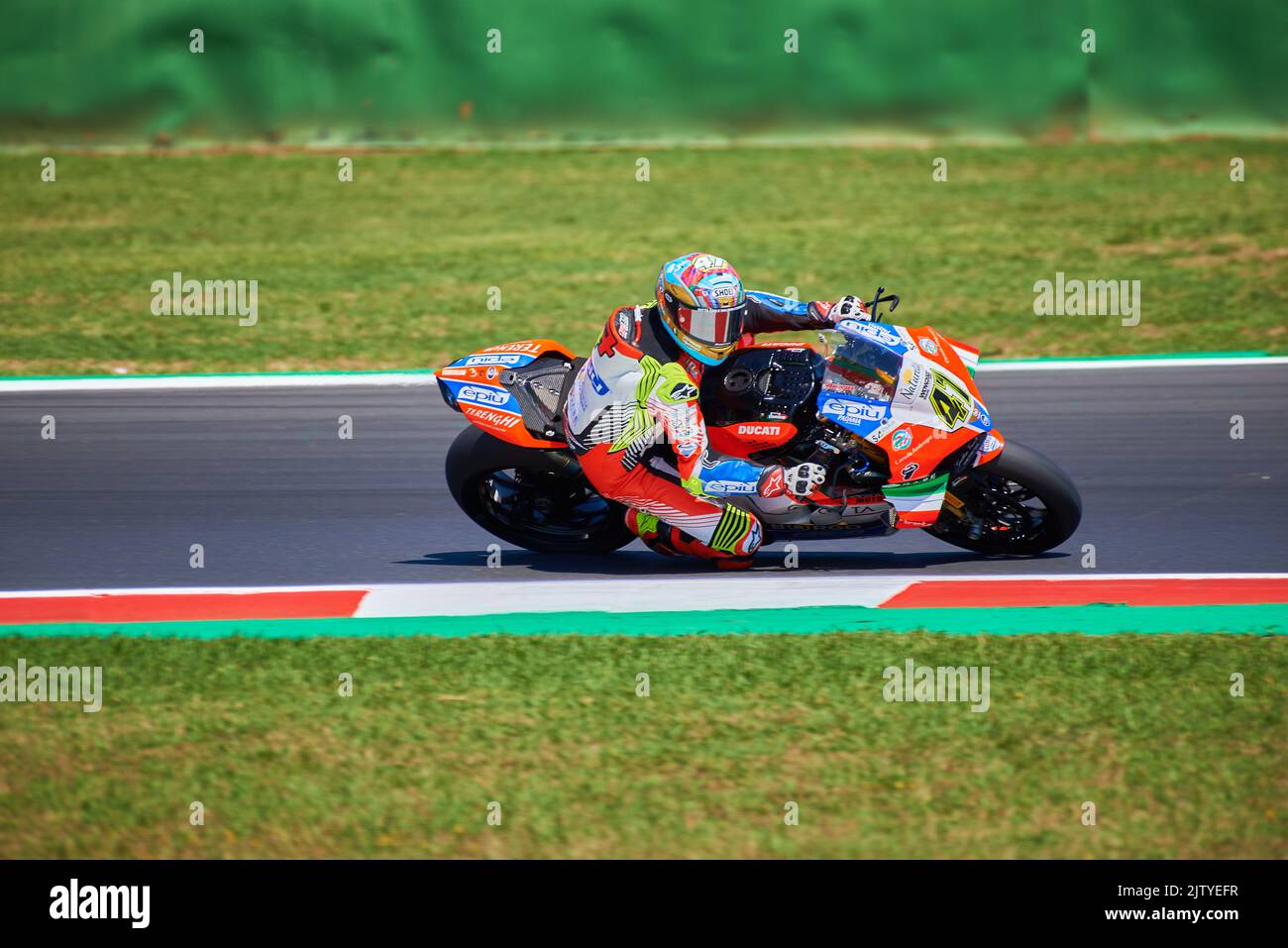 Axel Bassani during day Race of the Motul Fim Superbike Championship 2021 at Misano Stock Photo