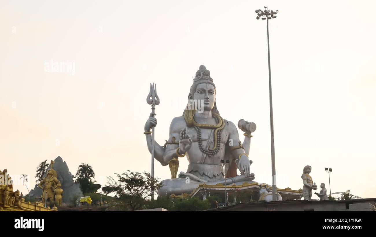 The Beautiful Statue of Lord Shiva, About 123feet Tall, Near the