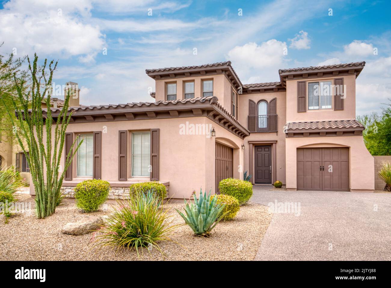 A luxury home in scottsdale Stock Photo