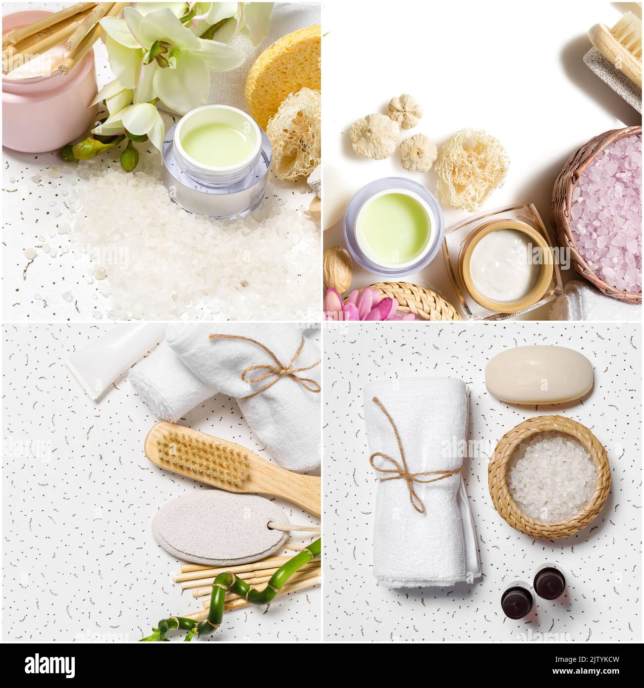 various spa accessories Stock Photo Alamy