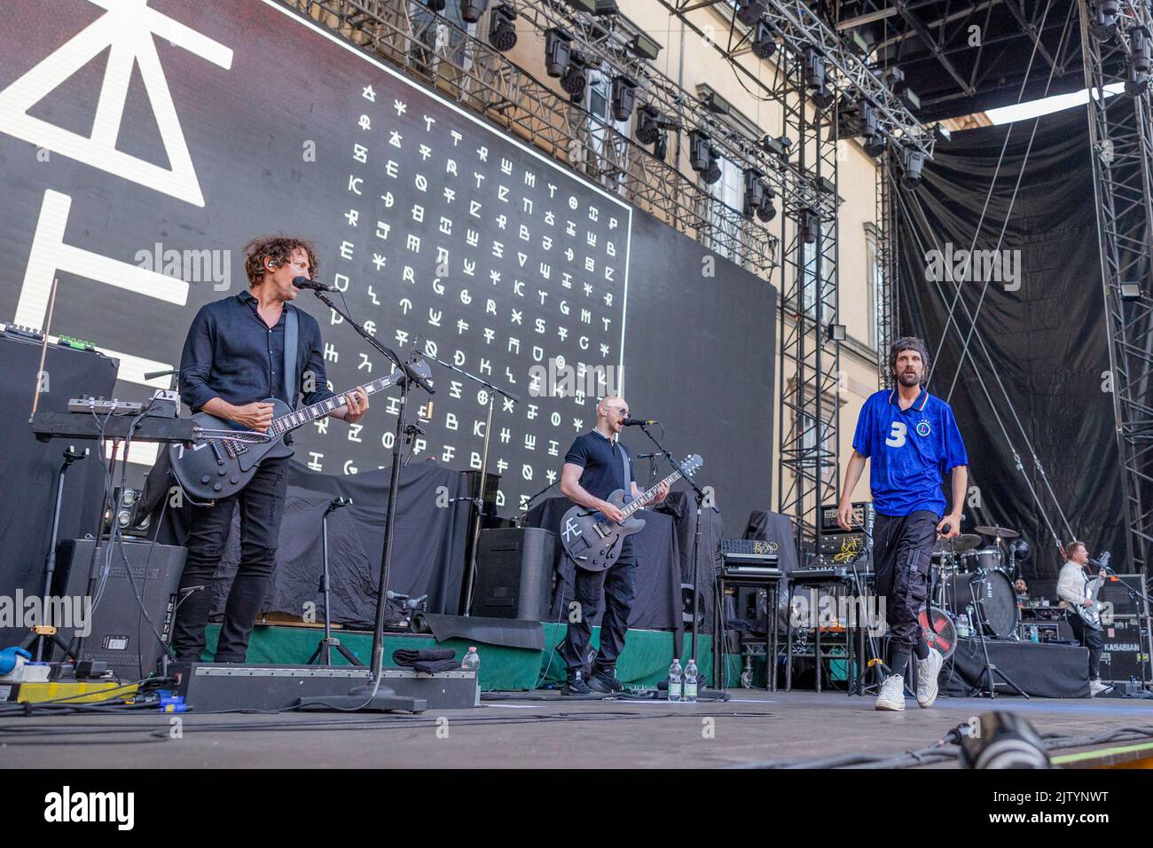 Lucca Summer Festival Italy 6 July 2022 Kasabian with new singer live at Lucca © Andrea