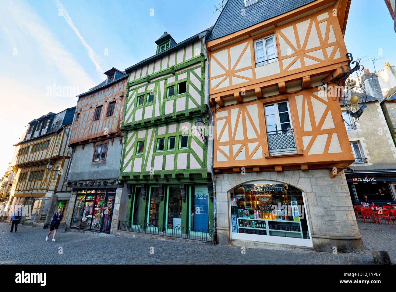 Vannes Brittany France. Timber framed houses Stock Photo Alamy