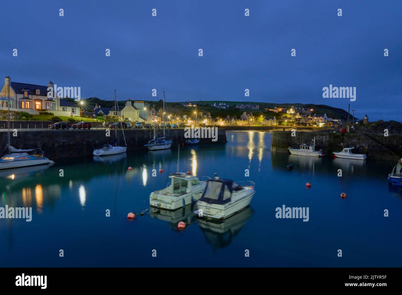 Portpatrick Harbour, Dumfries and Galloway, Scotland. June 2022 Stock