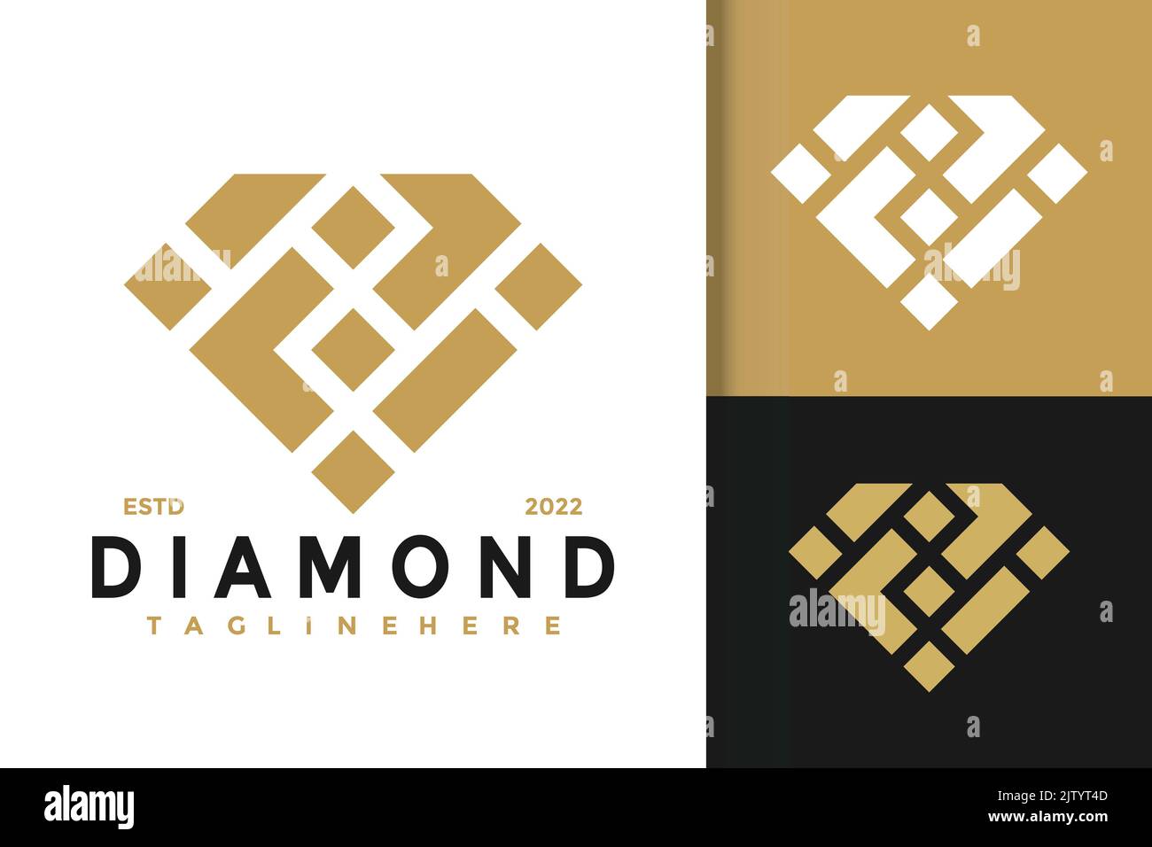 A design of Letter M Diamond Elegant Modern Logo Stock Vector Image ...